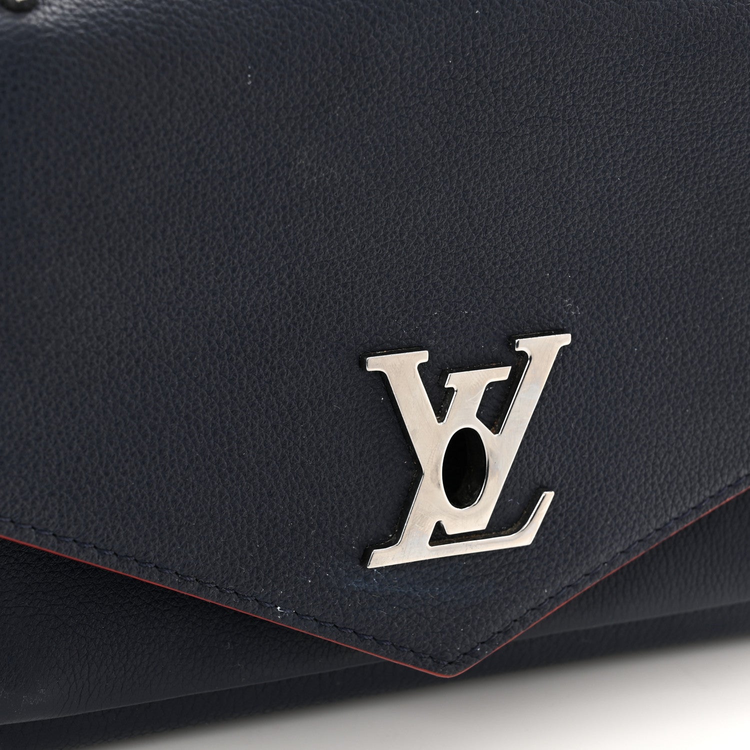 Louis Vuitton Soft Calfskin My Lockme Chain Bag BB Marine Rouge 12 of 12