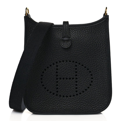 Hermes Taurillon Clemence Evelyne TPM Black 1 of 10