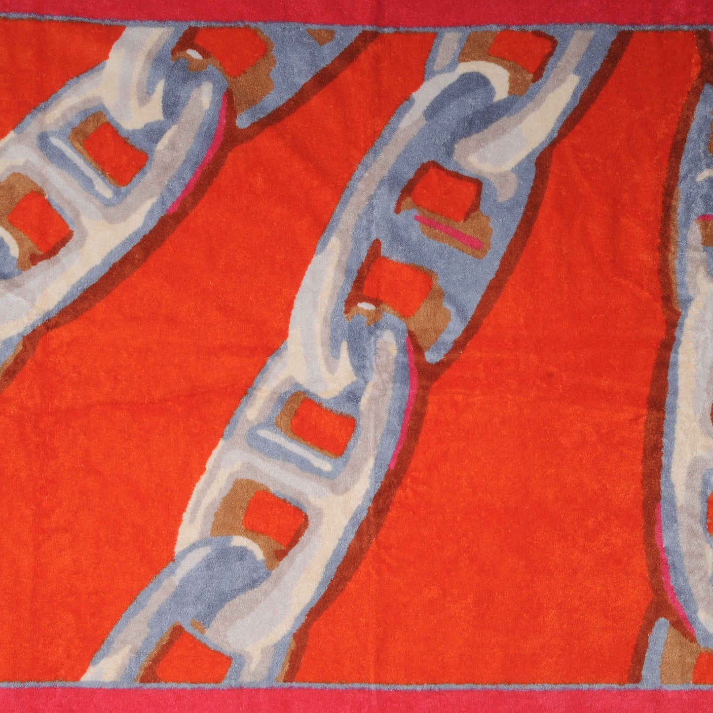 Terry Cotton Chaine D'Ancre Printed Beach Towel