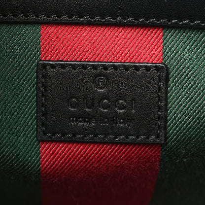 Gucci GG Supreme Monogram Medium Emblem Bucket Bag Beige Dark Brown Black 6 of 10