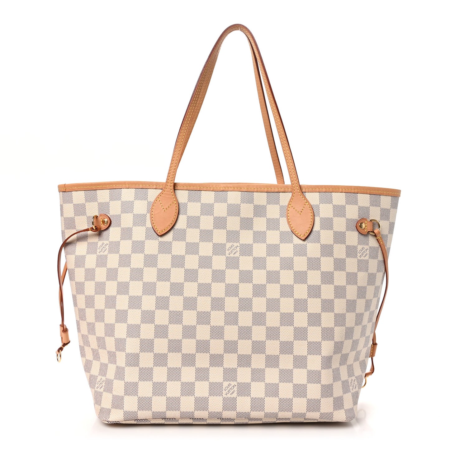 Damier Azur Neo Neverfull MM Rose Ballerine