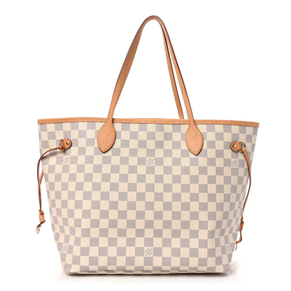 Louis Vuitton Damier Azur Neo Neverfull MM Rose Ballerine 1 of 10