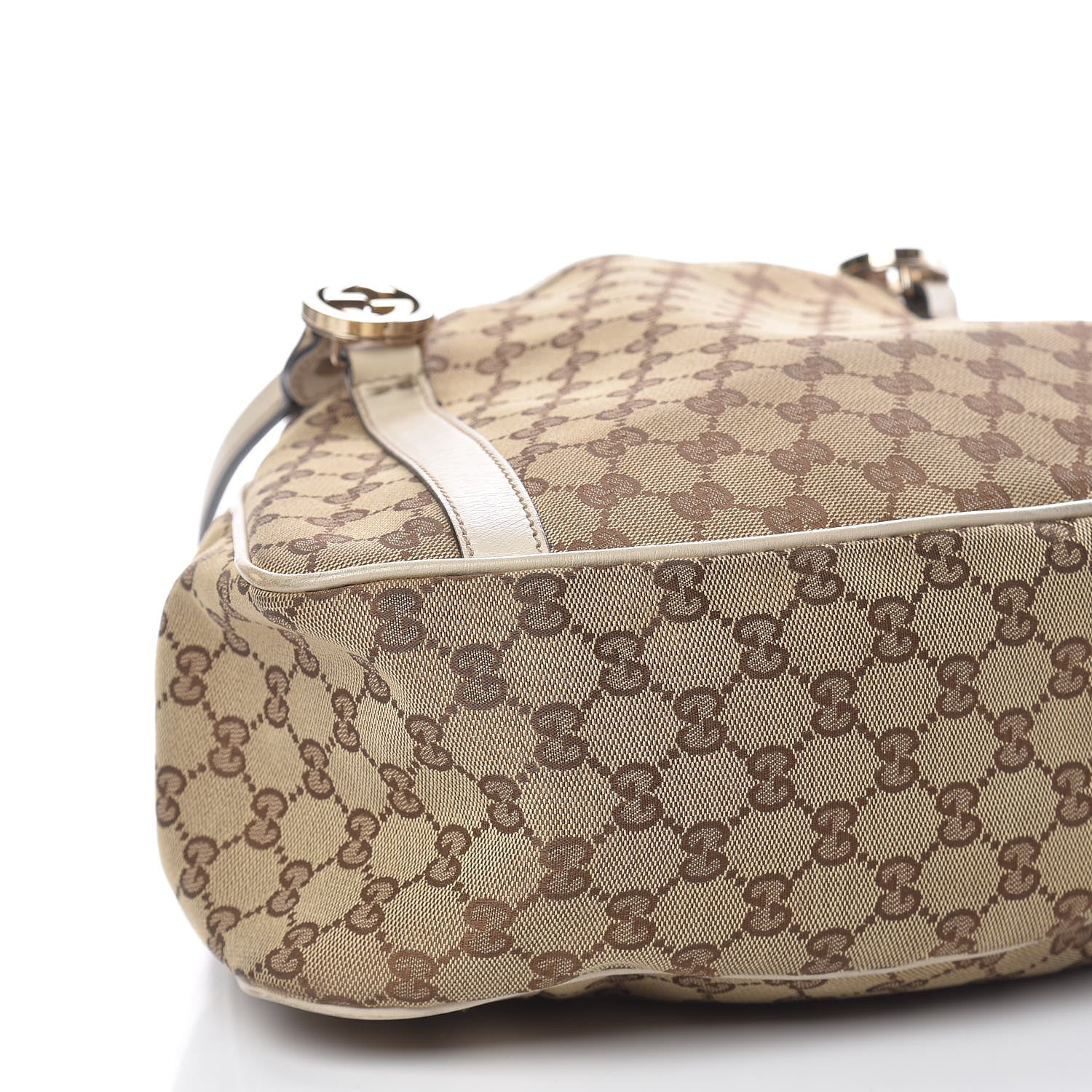 Gucci Monogram Medium GG Twins Shoulder Bag Tan 8 of 14