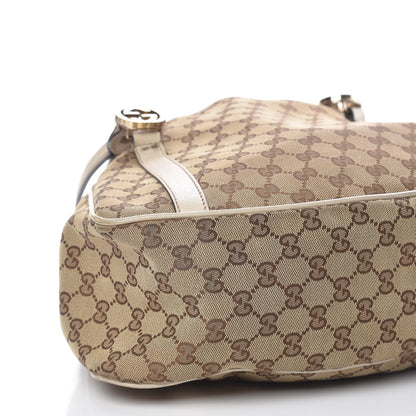 Gucci Monogram Medium GG Twins Shoulder Bag Tan 8 of 14