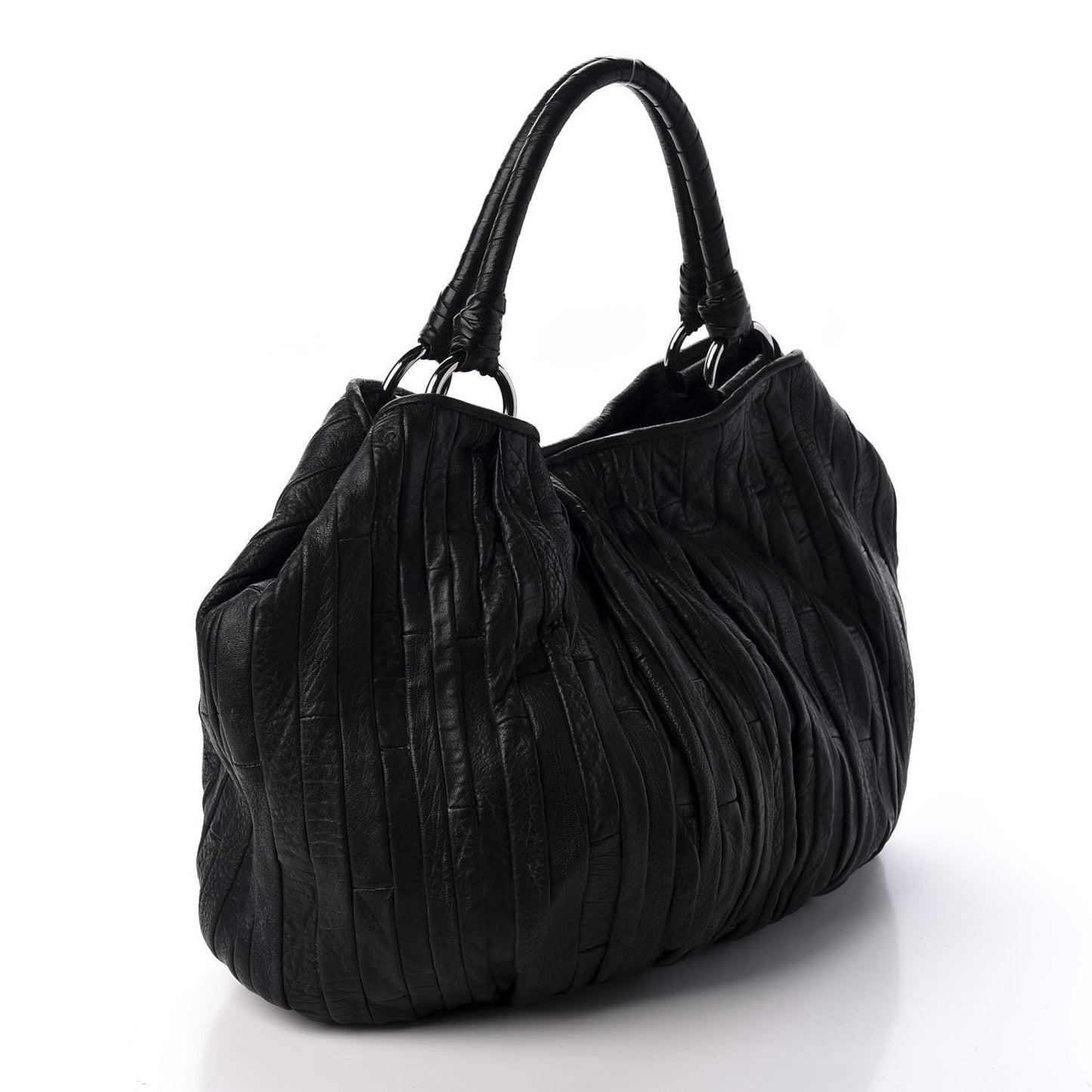 Nappa Matelasse Tote Black