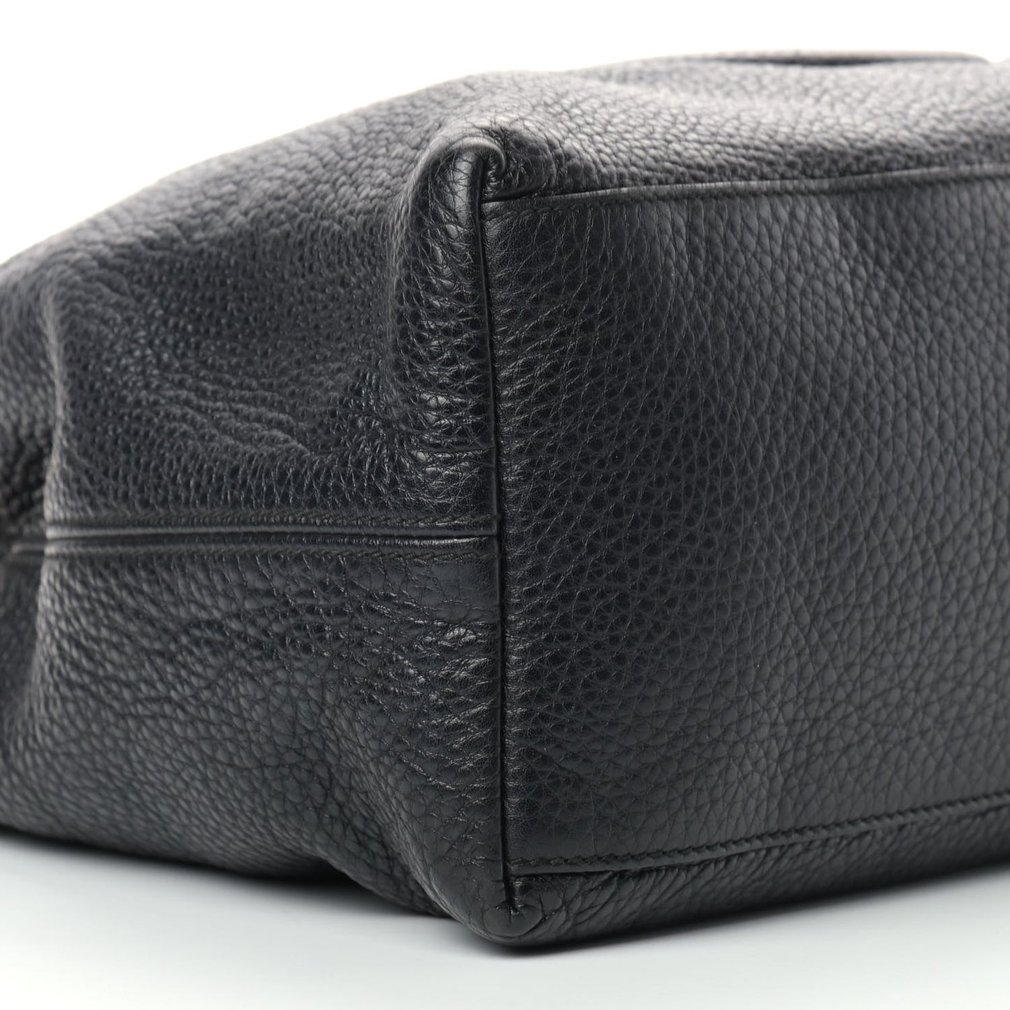 Pebbled Calfskin Medium Soho Chain Shoulder Bag Black