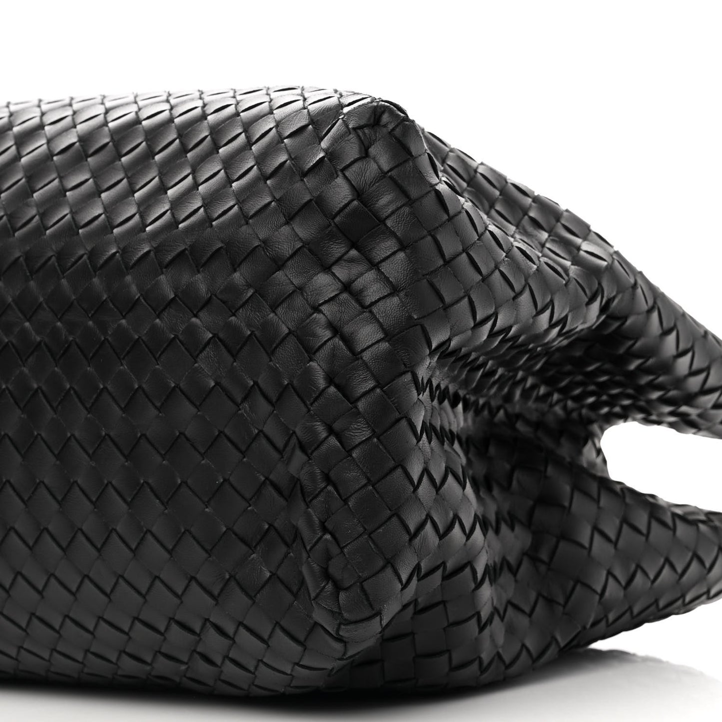 Nappa Intrecciato Large Classic Chain Strap Tote Black