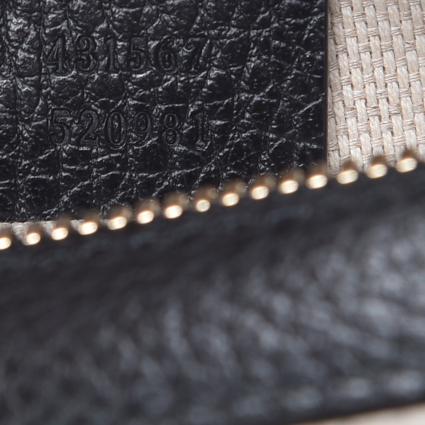 Dollar Calfskin Bi-Color Small Soho Disco Bag Mystic White Black