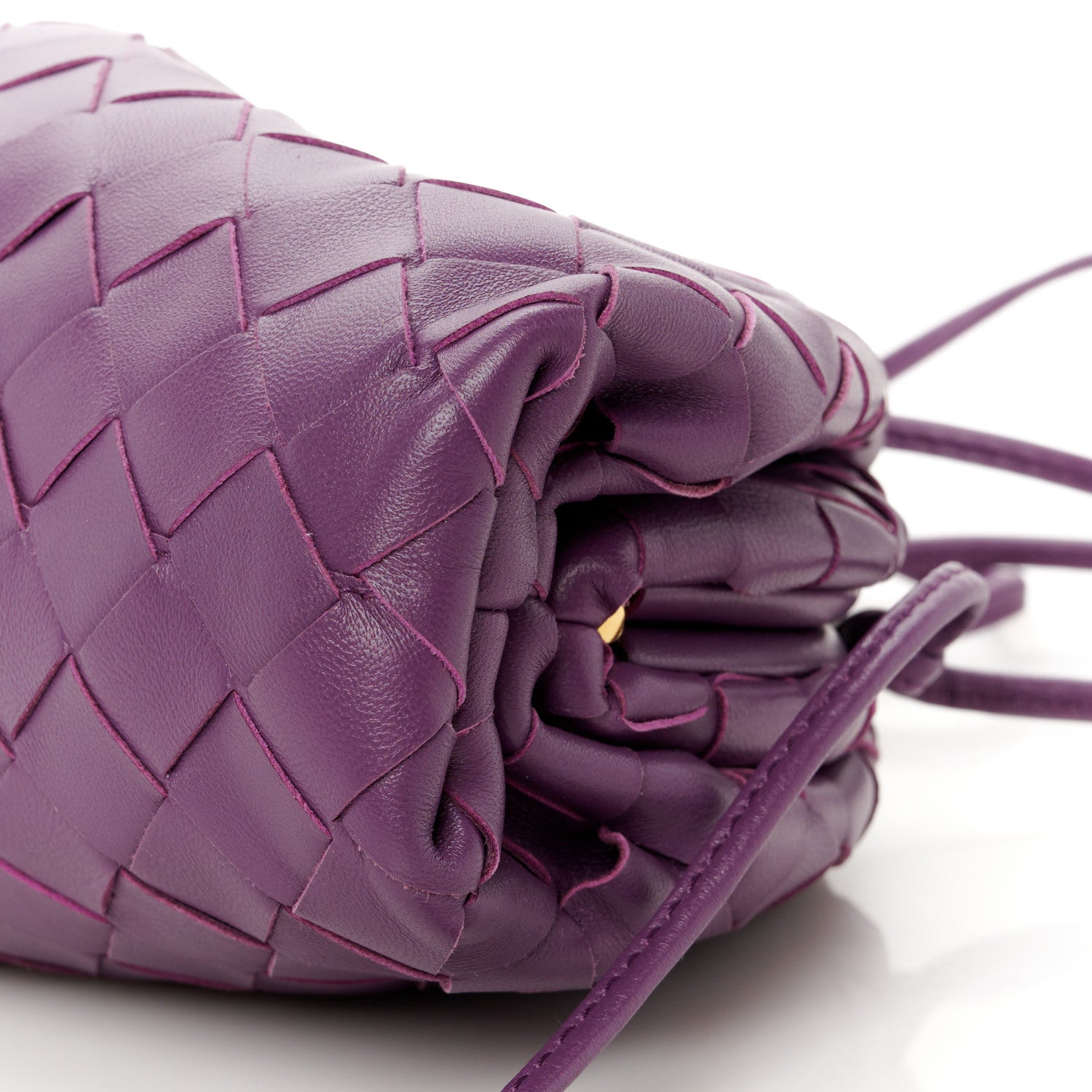 Bottega Veneta Nappa Intrecciato The Mini Pouch Eggplant 10 of 10