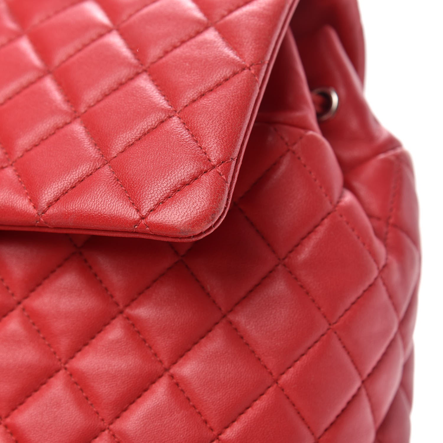 Chanel Lambskin Quilted Large Urban Spirit Backpack Red 10 of 17