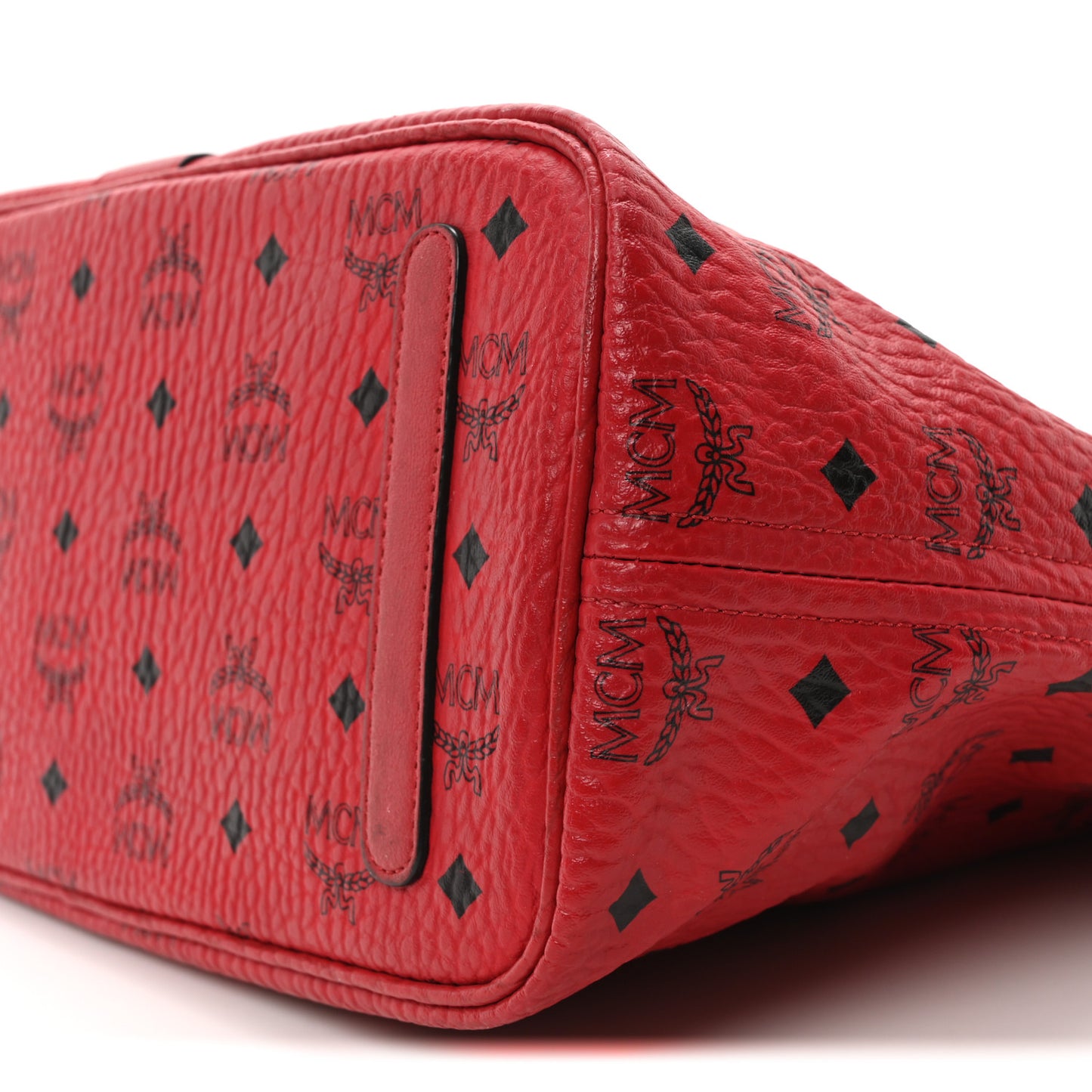 Visetos Medium Liz Reversible Shopper Tote Ruby Red