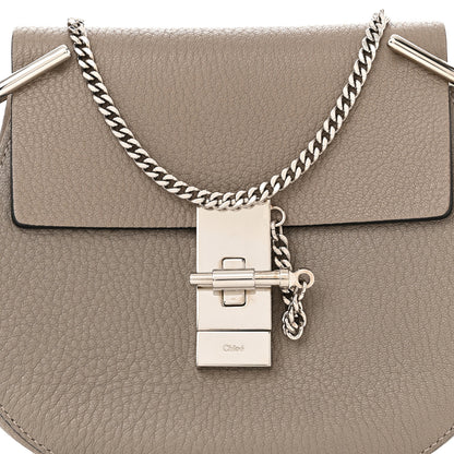 Chloe Grained Lambskin Mini Drew Shoulder Bag Motty Grey 7 of 10
