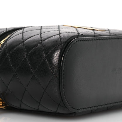 Saint Laurent Lambskin Quilted Mini Gaby Vanity Case Black 9 of 13