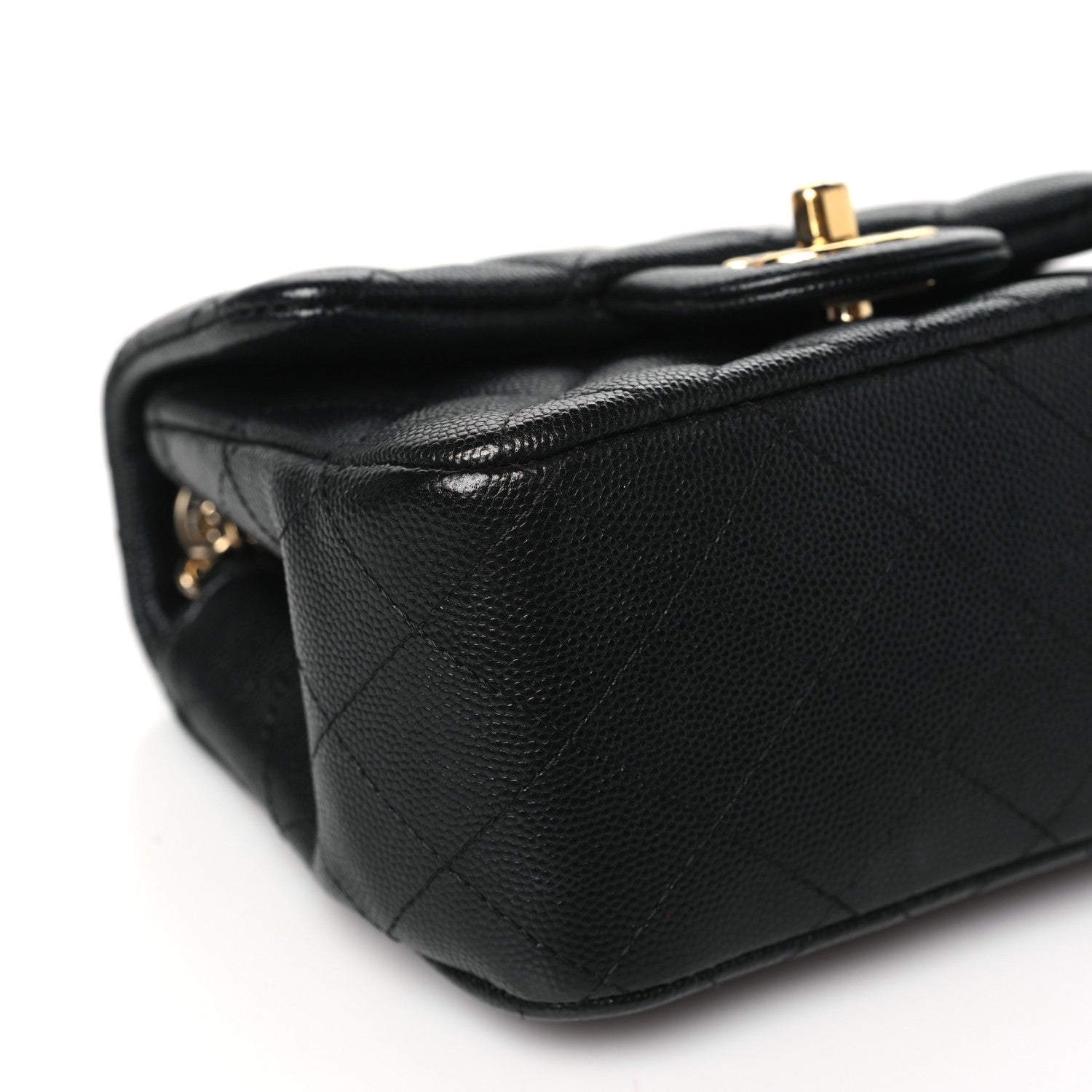 Chanel Caviar Quilted Mini Square Flap Black 9 of 10