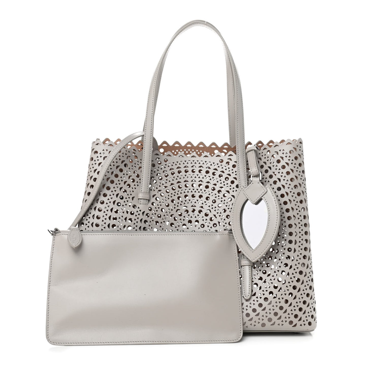Lux Calfskin Vienne Mina 32 Bag Perle
