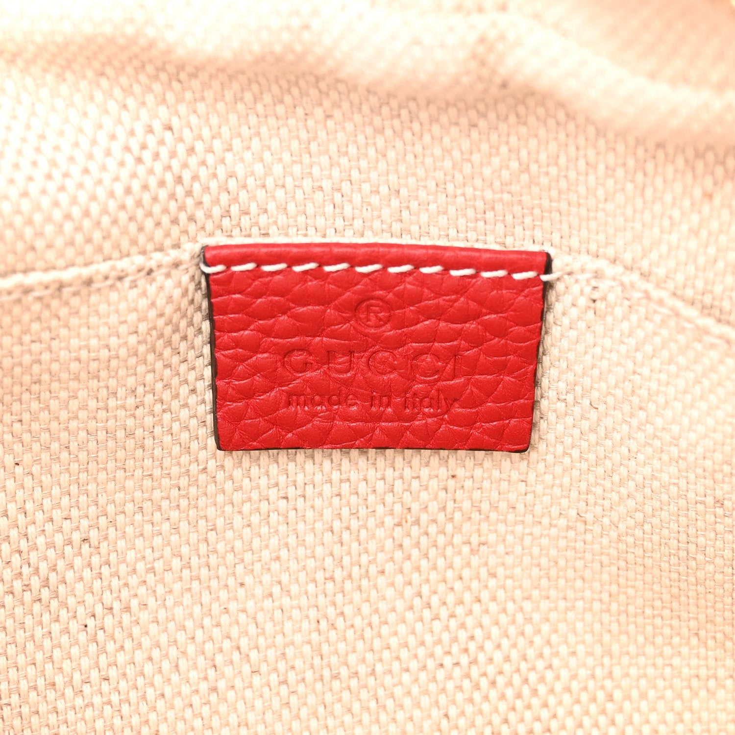 Gucci Pebbled Calfskin Small Soho Disco Bag Tabasco Red 6 of 10