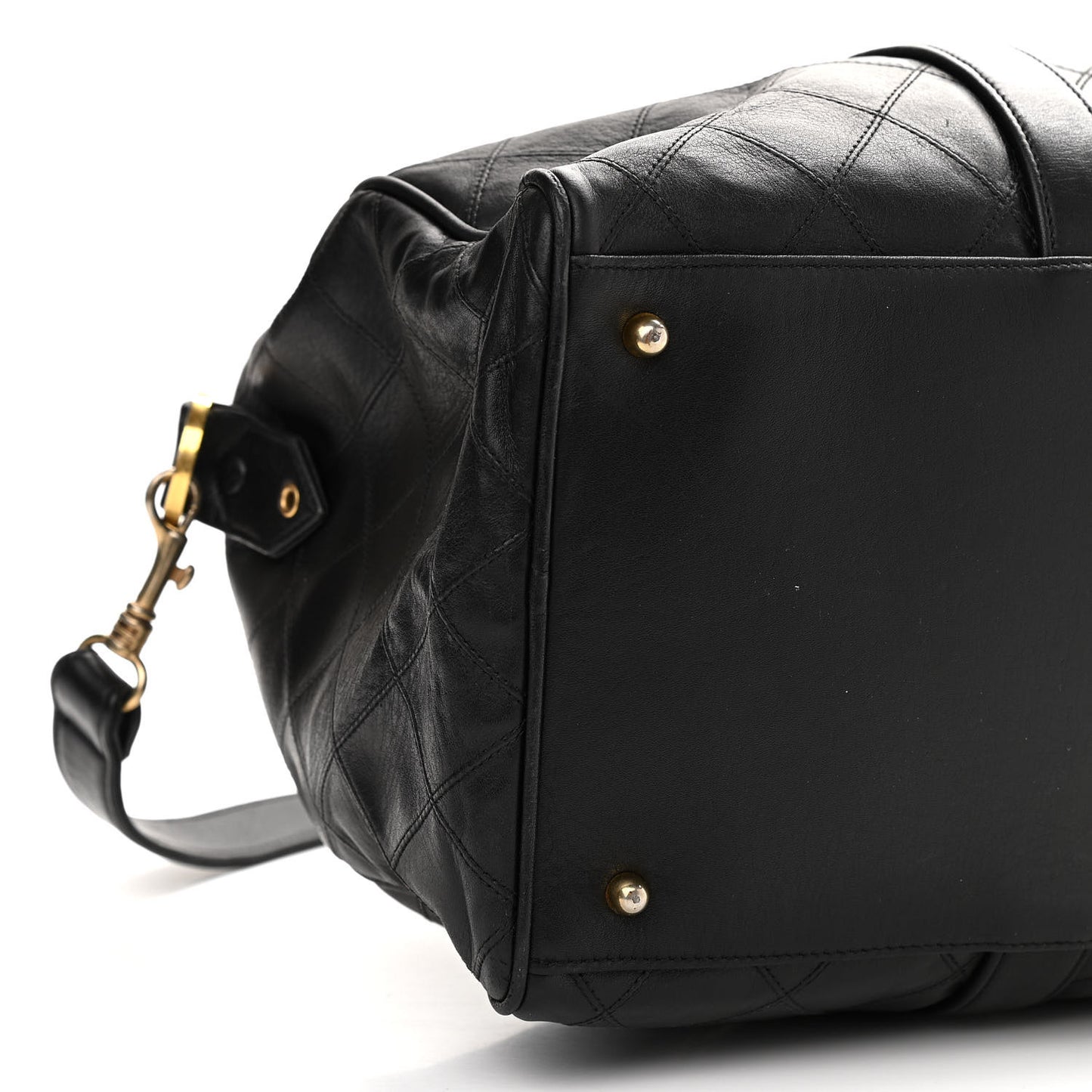 Calfskin Stitched CC Boston Black