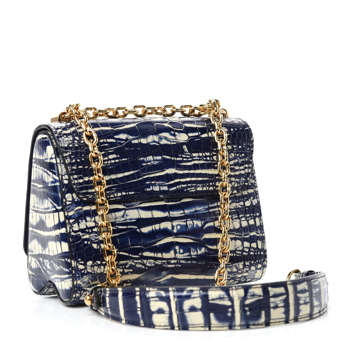 Alligator Twist Shoulder Bag PM