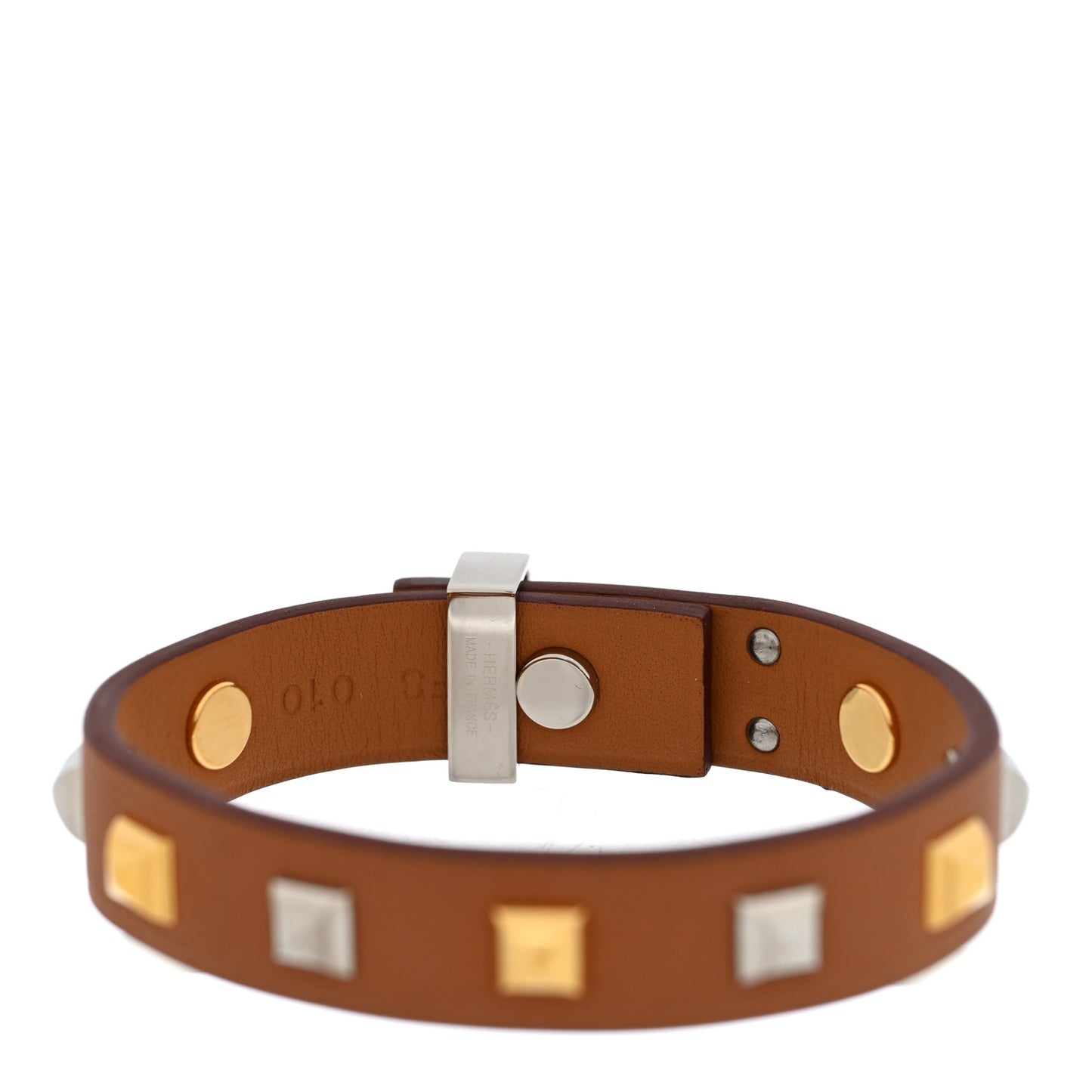 Swift Mini Dog Square Studded Bracelet T2 Gold
