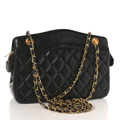 Chanel Lambskin Quilted Shoulder Bag Black 3 of 9