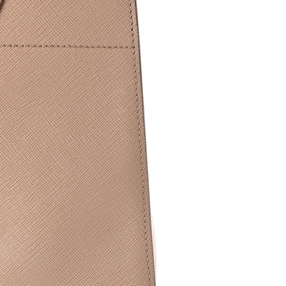 Prada Saffiano City Calfskin Greche Medium Paradigme Bag Cammeo Begonia 12 of 13
