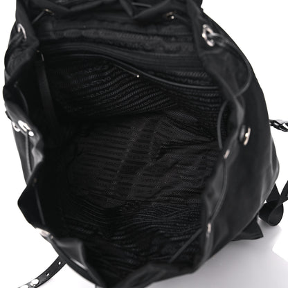 Prada Nylon New Vela Studded Backpack Black 5 of 12