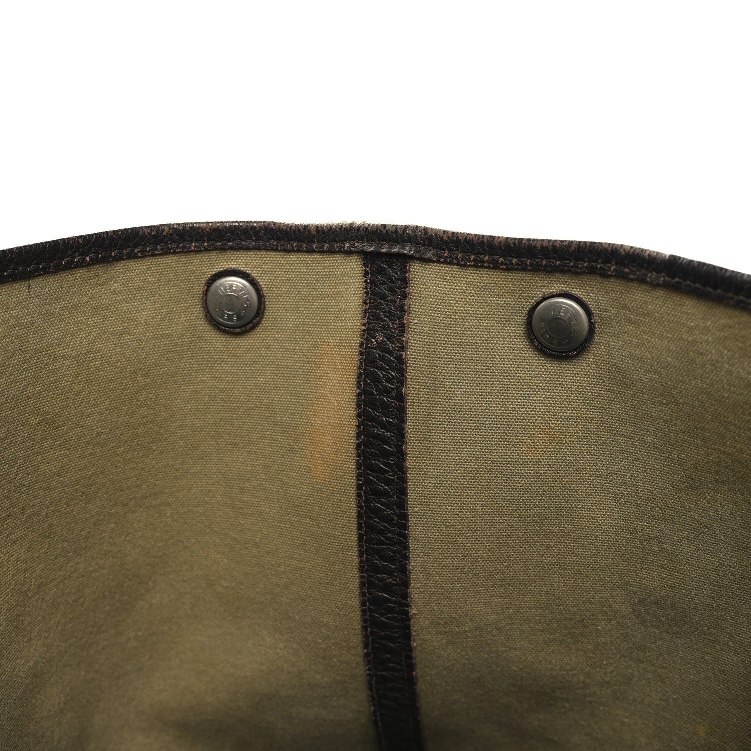 Hermes Buffle Skipper Toile Garden Party 36 MM Tote Olive 14 of 16