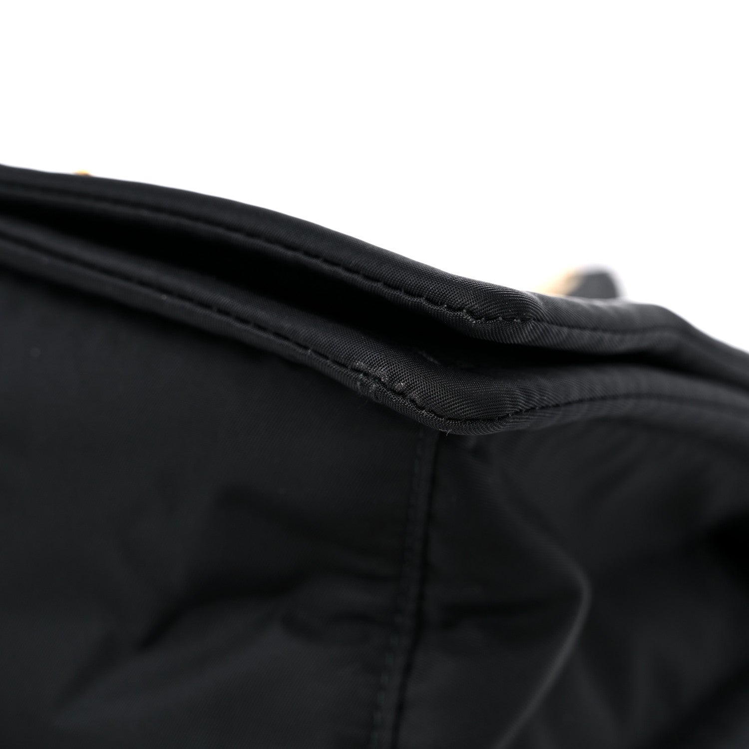 Prada Tessuto Nylon Chain Flap Shoulder Bag Black 8 of 10