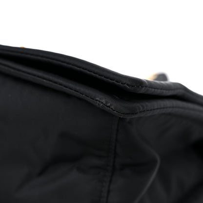 Prada Tessuto Nylon Chain Flap Shoulder Bag Black 8 of 10
