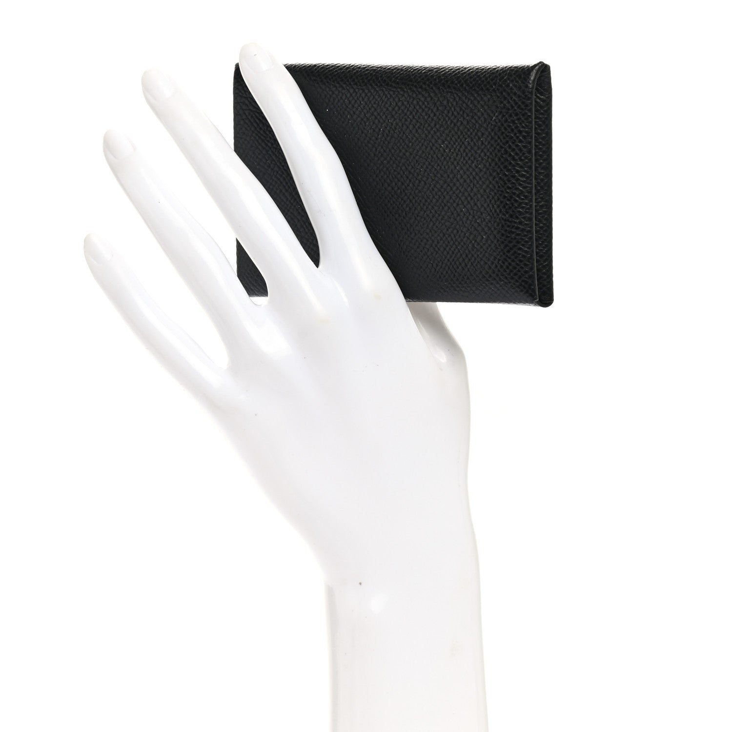 Hermes Epsom Calvi Verso Card Case Black 2 of 10