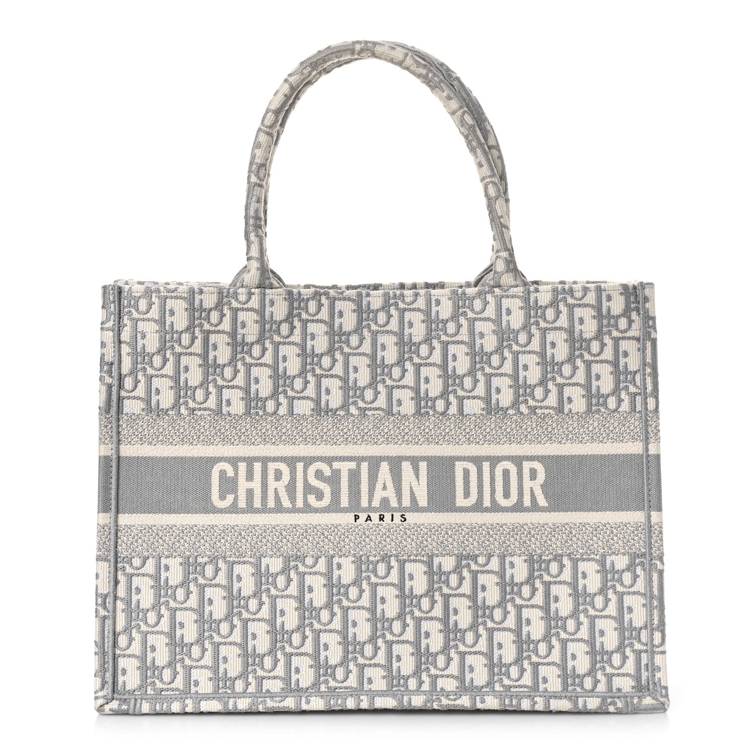 Christian Dior Oblique Medium Book Tote Grey 1 of 10