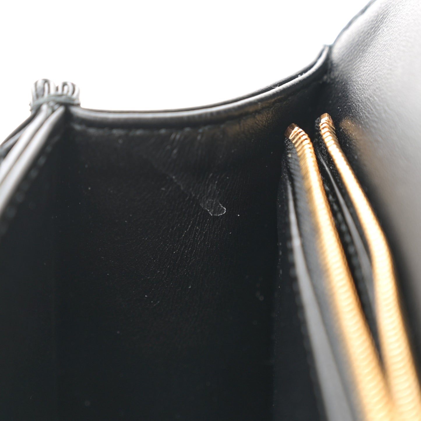Lambskin Cannage Miss Dior Chain Pouch Black