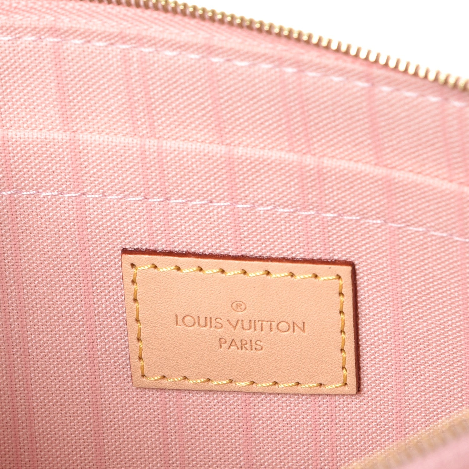 Louis Vuitton Damier Azur Neverfull MM GM Pochette Rose Ballerine 6 of 8