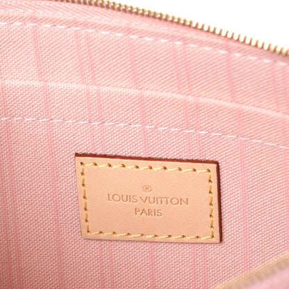 Louis Vuitton Damier Azur Neverfull MM GM Pochette Rose Ballerine 6 of 8