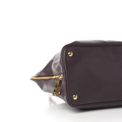 Prada Saffiano Lux Large Promenade Tote Bordeaux 8 of 11