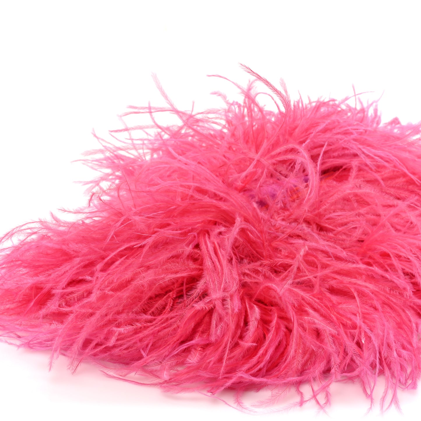 Ostrich Feather Mini Kenny Shoulder Bag Pink