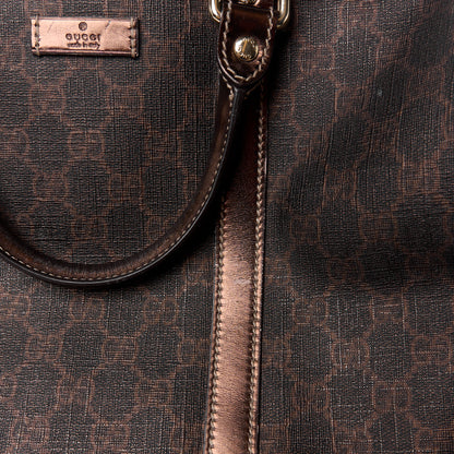 Gucci GG Supreme Monogram Medium Joy Boston Dark Brown Bronze 12 of 16