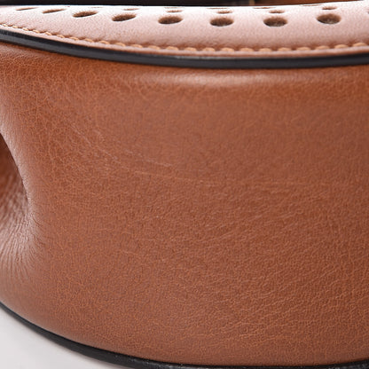 Chloe Calfskin Perforated Mini Drew Shoulder Bag Caramel 14 of 14