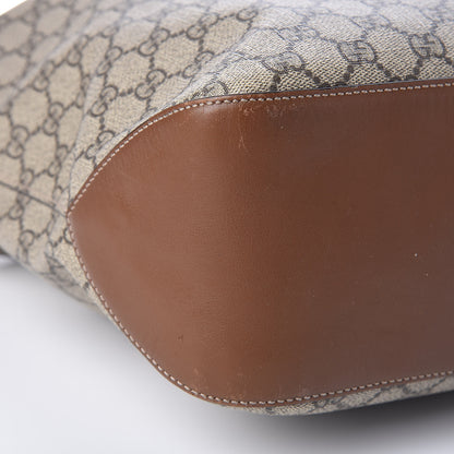 Gucci GG Supreme Monogram Large Linea A Hobo Light Brown 10 of 11