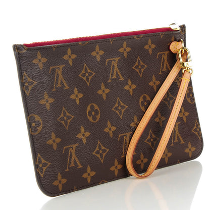 Louis Vuitton Monogram Neverfull MM GM Pochette Fuchsia 3 of 8