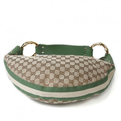 Gucci Monogram Web Bamboo Ring Hobo 3 of 9
