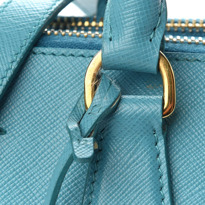 Prada Saffiano Medium Galleria Double Zip Tote Turchese 14 of 14