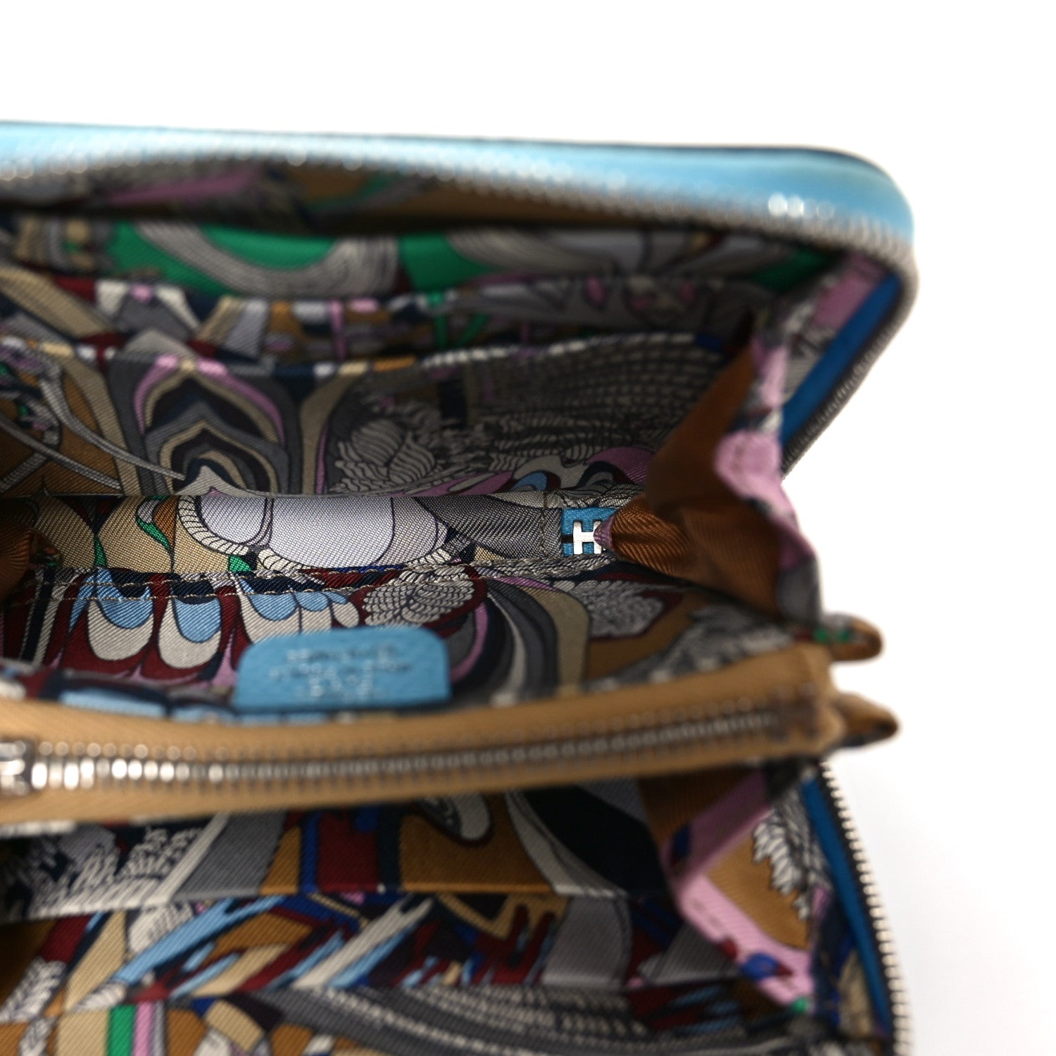 Hermes Epsom Silk'In Compact Wallet Celeste 5 of 10