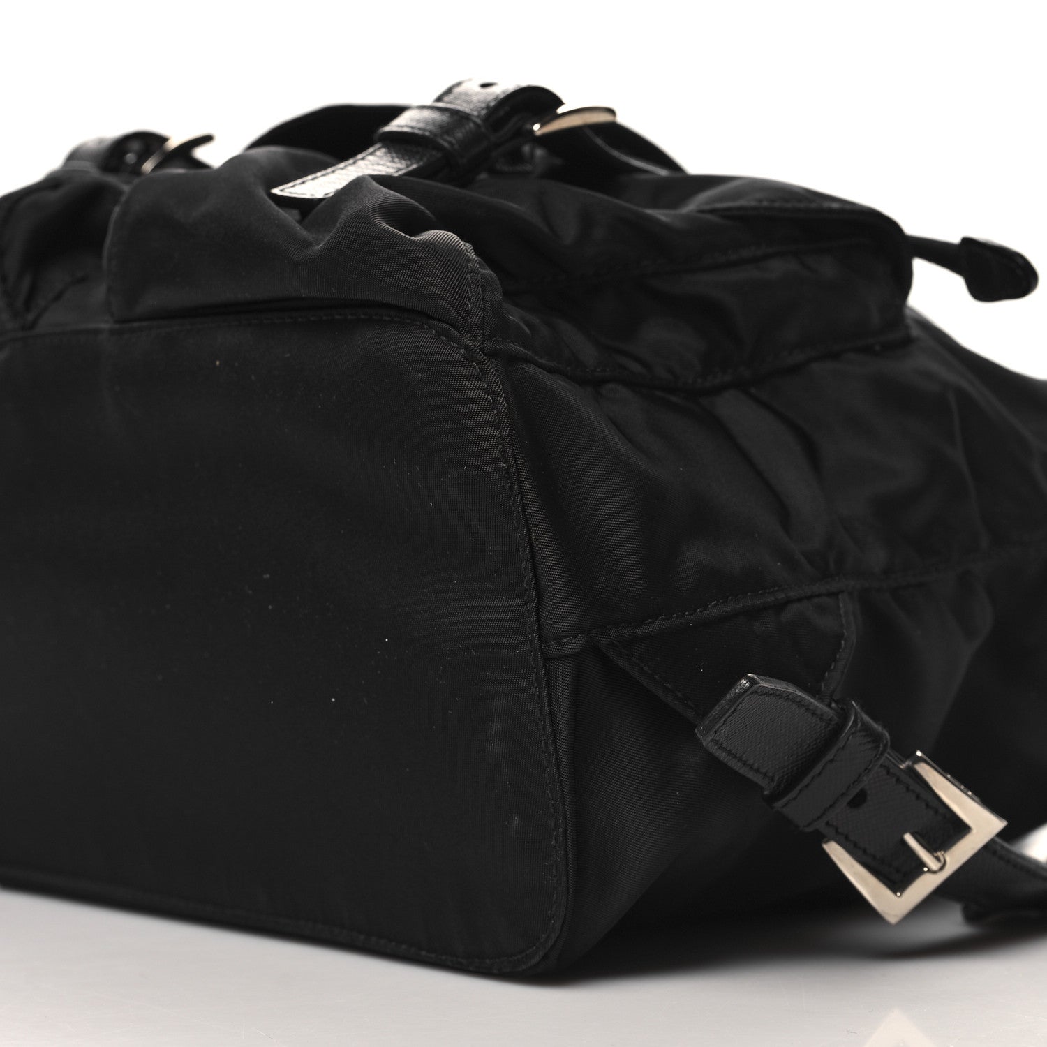 Prada Tessuto Nylon Saffiano Small Backpack Black 9 of 9