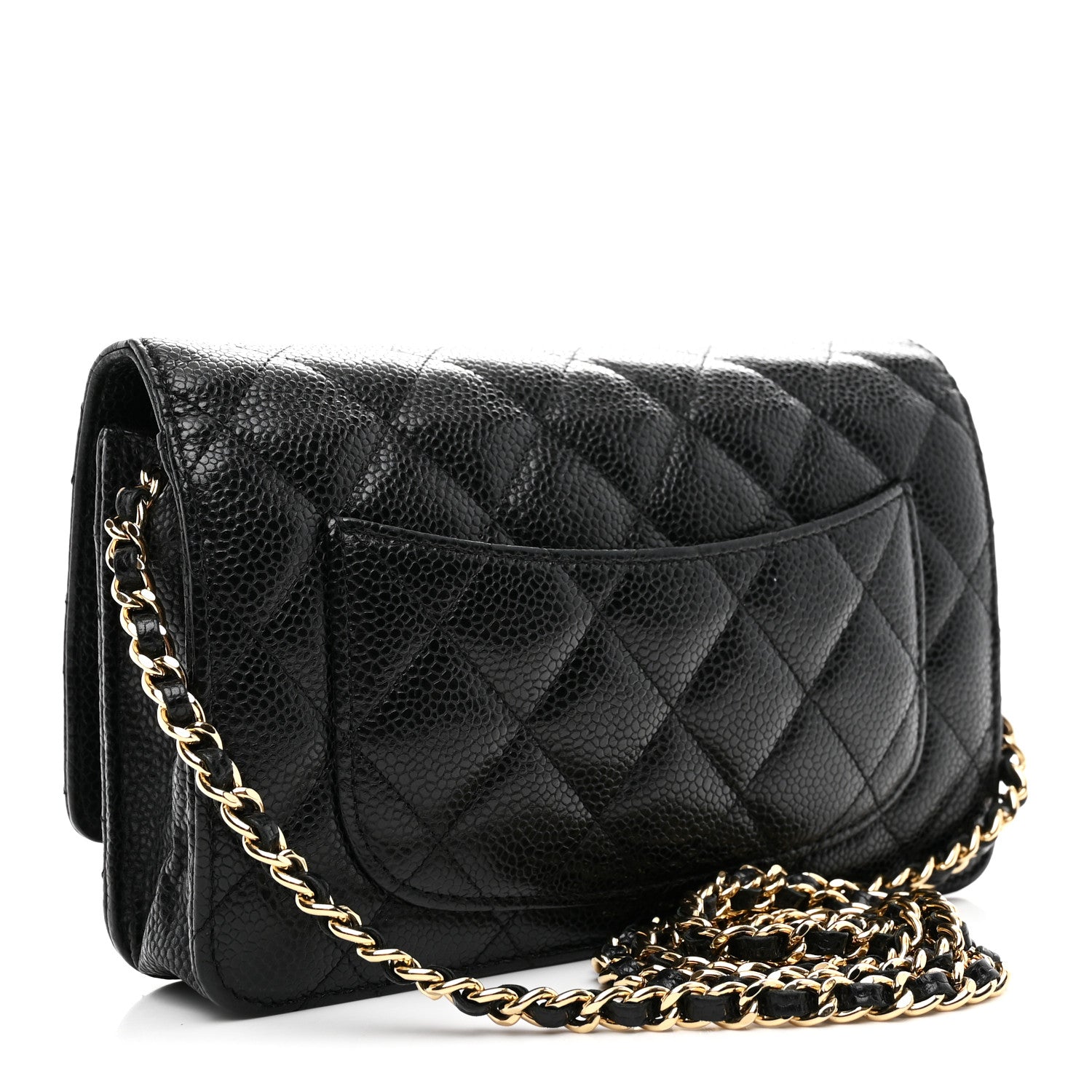 Chanel Caviar Quilted Wallet on Chain WOC Black 3 of 11
