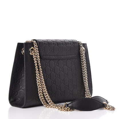 Gucci Guccissima Small Emily Shoulder Bag Black 4 of 10