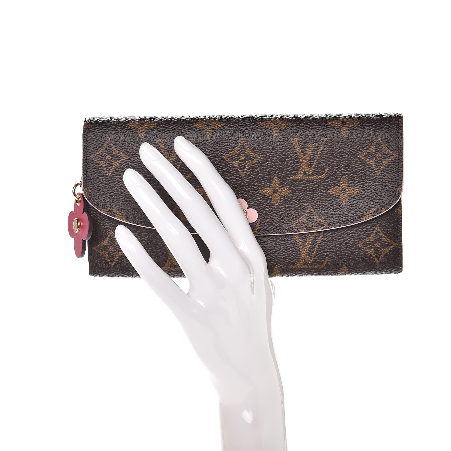 Louis Vuitton Monogram Bloom Flower Emilie Wallet 2 of 8