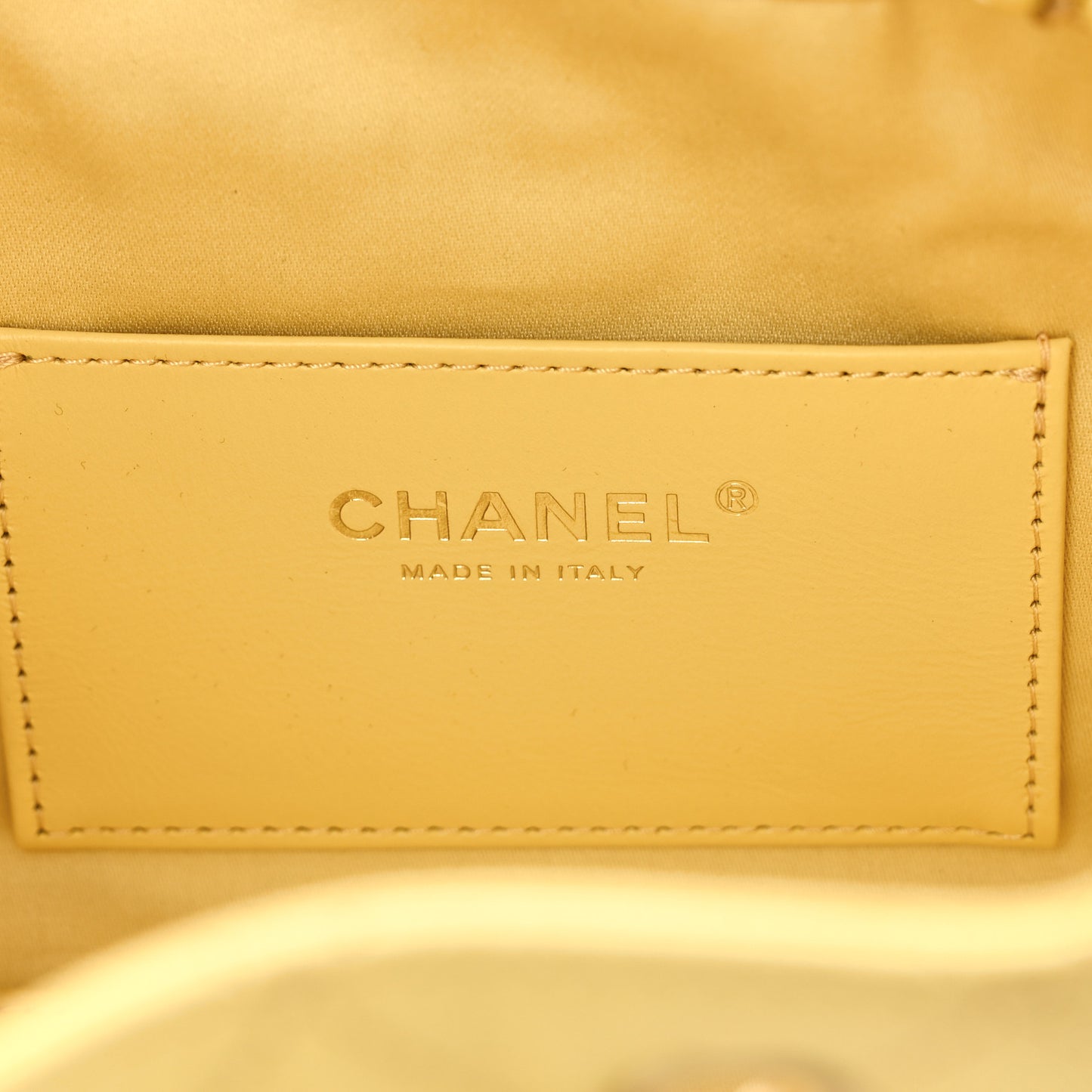 Caviar Quilted Mini Chanel 25 Handbag Yellow