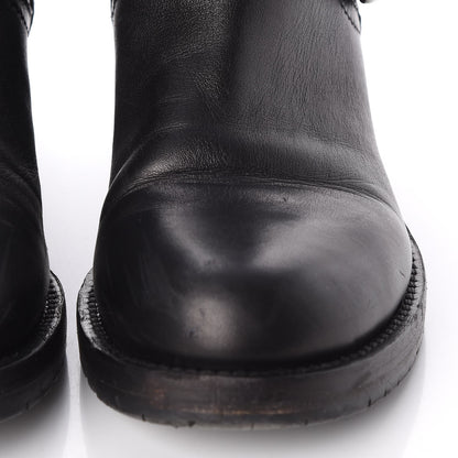 Valentino Garavani Calfskin Rockstud 30mm Biker Boots 38 Black 12 of 22