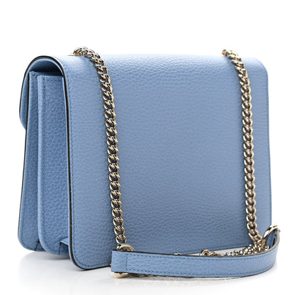Gucci Dollar Calfskin Small Interlocking G Shoulder Bag Mineral Blue 3 of 10